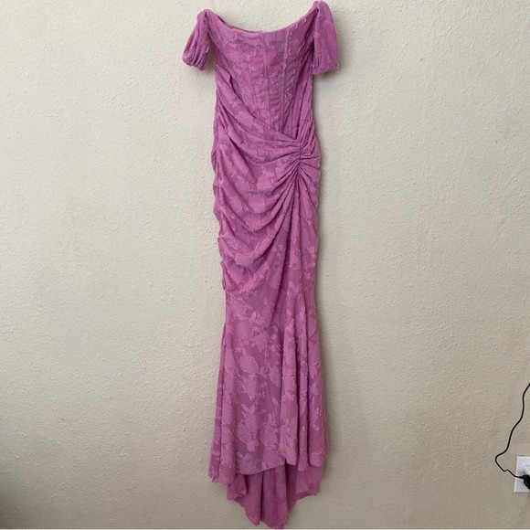 HOUSE OF CB 'Cesca' Rose Pink Floral Maxi Dress NWOT size XS - Picture 5 of 15